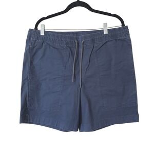 CC Filson Mens Camp Shorts Dry Falls Blue Elastic Waist Stretch XL Cotton